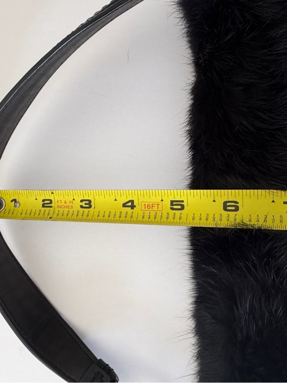 Vintage Coach Quilted Ski Hobo Black Rabbit Fur Handbag - Picture 10 of 14